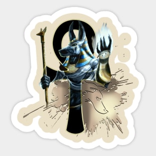 Anubis_Ankh Sticker